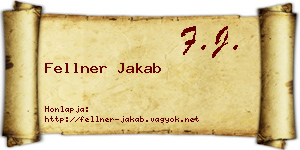 Fellner Jakab névjegykártya